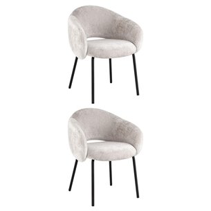 Стул обеденный Bren светло-серый 2шт