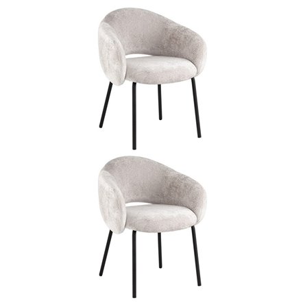 Стул обеденный Bren светло-серый 2шт