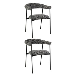 Стул обеденный Toko черно-белый 2 шт.