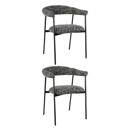 Стул обеденный Toko черно-белый 2 шт.