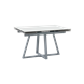 Стол Керас 120-180/80/75 столешница МДФ16/керамика Snow white подстолье металл серый