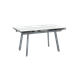 Стол Тайл 140-200/85/75 столешница Snow white подстолье металл серый