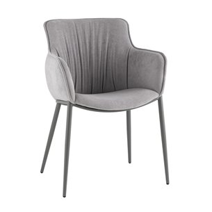 Стул Твигги велюр серый