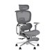 Кресло офисное TopChairs Prodigy с оттоманкой серый
