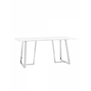 Стол обеденный Даллас 160*90 белый стеклянный Stool Group