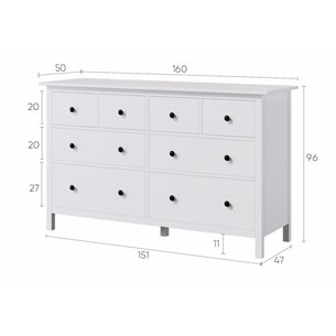 Деревянный комод ИКЕА белый