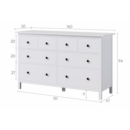 Деревянный комод ИКЕА белый