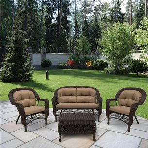 Плетеный комплект для отдыхаLV-520BB Brown-Beige