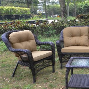 Плетеный комплект для отдыхаLV-520BB Brown-Beige