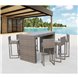Барный комплект плетеной мебели T390GD/Y390G-W78_6Pcs Grey