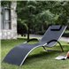 Шезлонг-лежак ГРАЦИЯ MC-3039GA Silver-Black