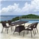 Комплект плетеной мебели T198D/Y137C-W53 Brown 4Pcs