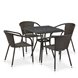 Комплект плетеной мебели T282BNT/Y137C-W53 Brown 4Pcs