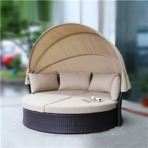 Диван-трансформер из искусственного ротанга AFM-325B Brown