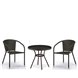 Комплект плетеной мебели T282ANT/Y137C-W53 Brown (2+1)