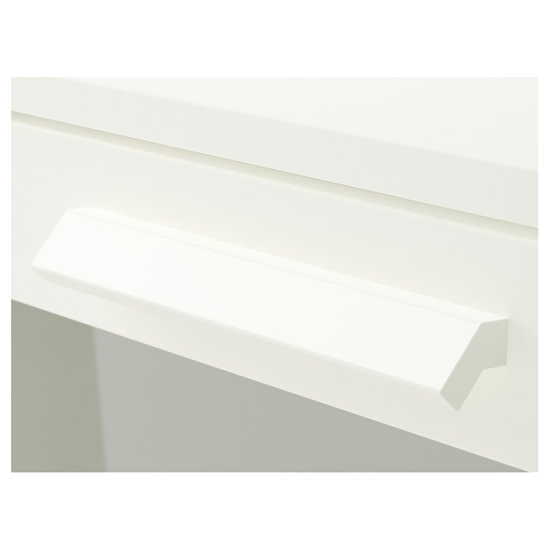 Комод с 3 ящиками IKEA BRIMNES, 78х95 см, белый, белый/матовое стекло