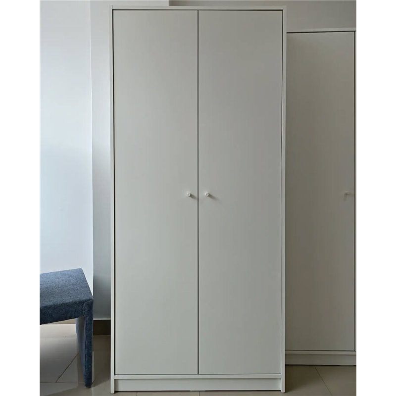Шкаф 2 двери IKEA KLEPPSTAD 79×176х55см белый