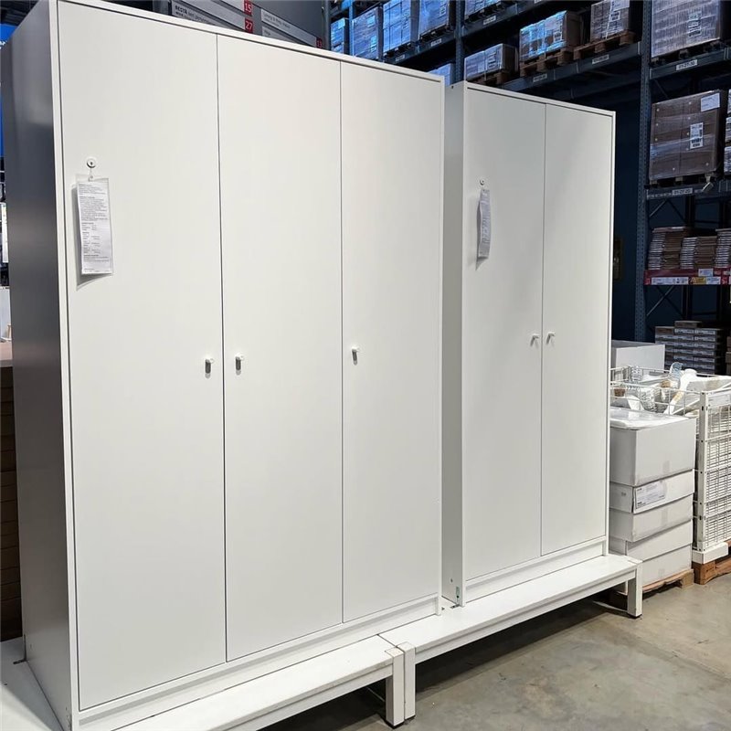 Шкаф 2 двери IKEA KLEPPSTAD 79×176х55см белый