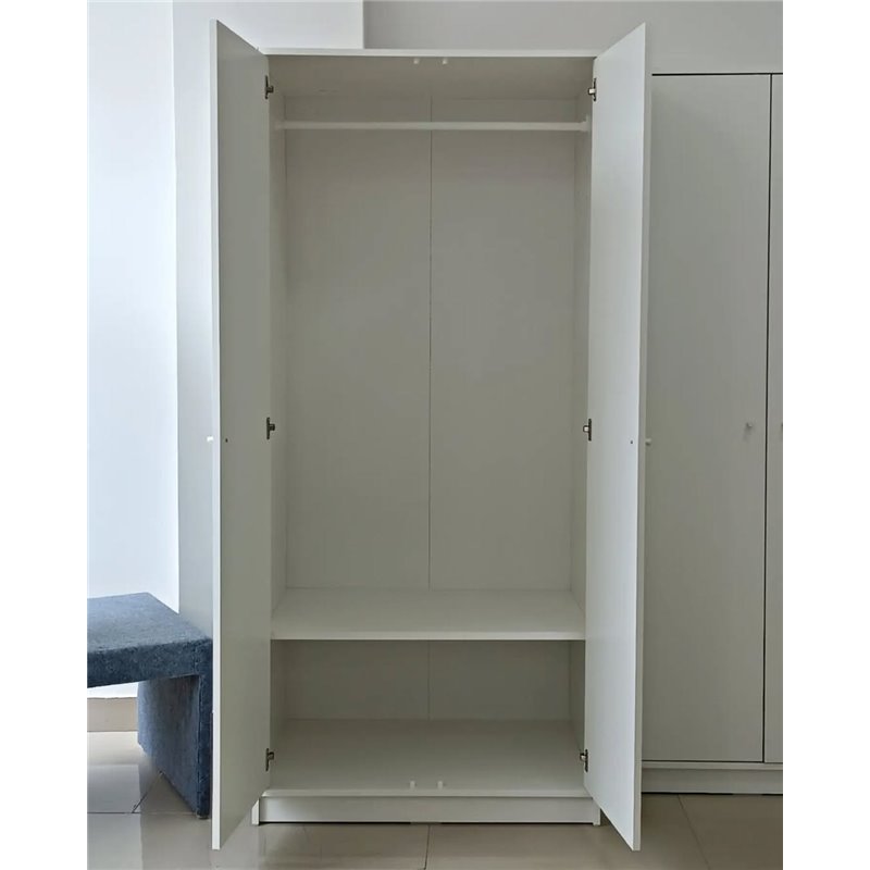 Шкаф 2 двери IKEA KLEPPSTAD 79×176х55см белый