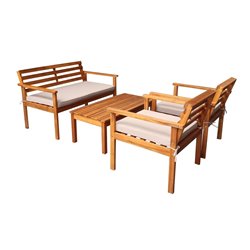Набор садовой мебели из акации, 4 предмета, National Tree Company TP6015.0.2