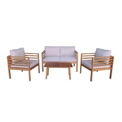 Набор садовой мебели из акации, 4 предмета, National Tree Company TP6072.3