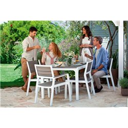 Стул c подлокотниками Гармония (Harmony armchair) белый-капучино