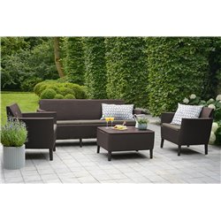 Комплект Салемо трипл сет (Salemo 3 seater set) коричневый