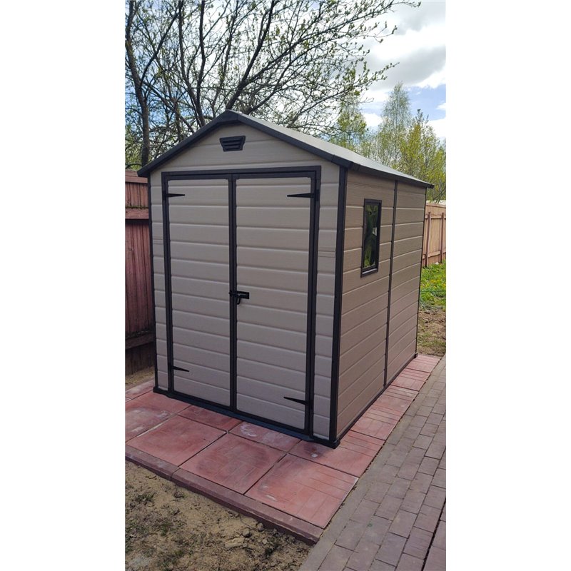 Сарай "Манор 6x8DD" (размеры 177х230 см), бежевый