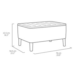Комплект мебели Салемо сет (Salemo set) графит
