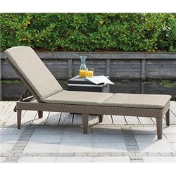 Шезлонг Джайпур (Jaipur) капучино с матрасом