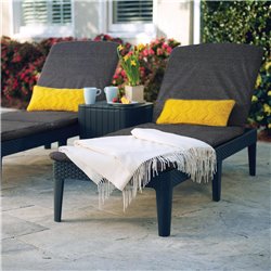 Шезлонг Джайпур (Jaipur) капучино с матрасом