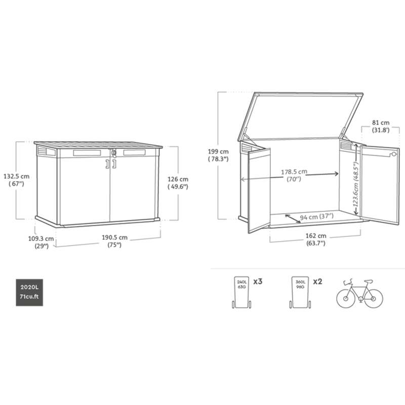 Шкаф уличный Cortina Mega (17212413)