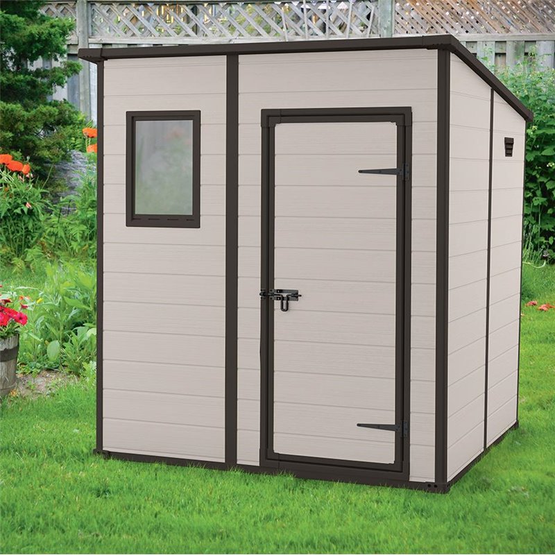 Сарай "Манор Пентхаус 6x6" (размеры 175 x 175 см), бежевый