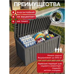 Сундук Роквуд (ROCKWOOD) 570л., графит