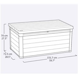 Сундук Кортина (Cortina box 570L) 570л, графит
