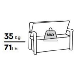 Скамья - сундук Отэр (Otter Bench) 227 л. антрацит