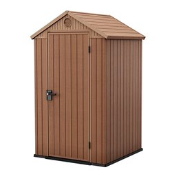 Сарай "Дарвин 4х4" (размеры 118 х 117 см), коричневый