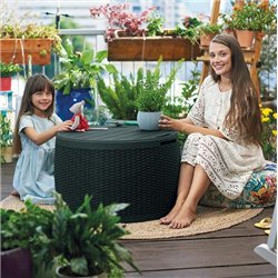 Стол-сундук Раттан (Circa rattan storage box) 140л., графит