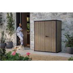 Шкаф Вертикальный (Vertical Shed) 1400 L коричневый венецианский