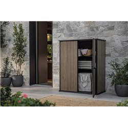 Шкаф Вертикальный (Vertical Shed) 1400 L коричневый венецианский