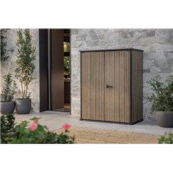 Шкаф Вертикальный (Vertical Shed) 1400 L коричневый венецианский