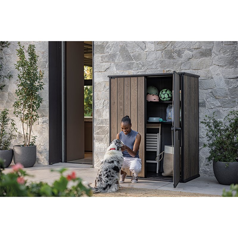 Шкаф Вертикальный (Vertical Shed) 1400 L орех