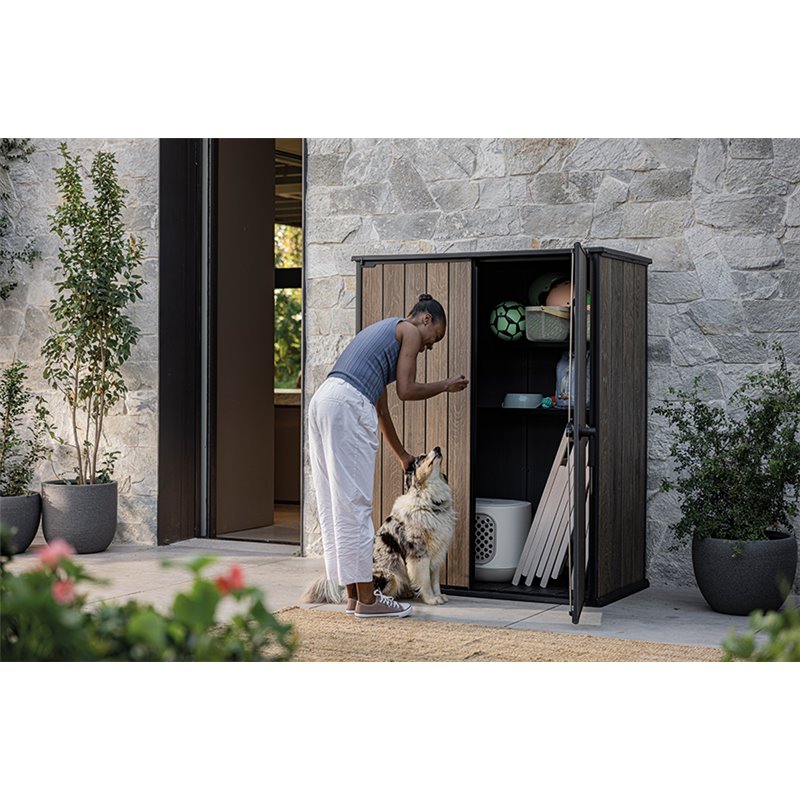 Шкаф Вертикальный (Vertical Shed) 1400 L орех