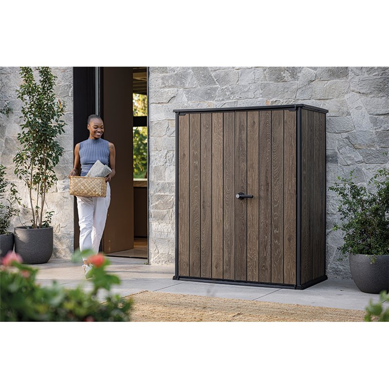 Шкаф Вертикальный (Vertical Shed) 1400 L орех