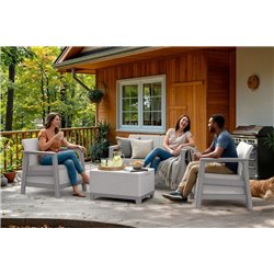 Комплект мебели Сканди (Scandi Linea 2 Seater Set) пепельно серый
