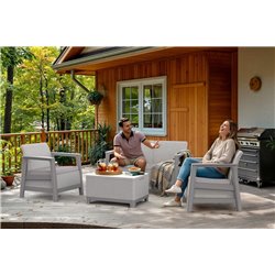 Комплект мебели Сканди (Scandi Linea 2 Seater Set) пепельно серый