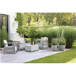 Комплект мебели Сканди (Scandi Linea 2 Seater Set) пепельно серый