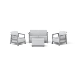 Комплект мебели Сканди (Scandi Linea 2 Seater Set) пепельно серый