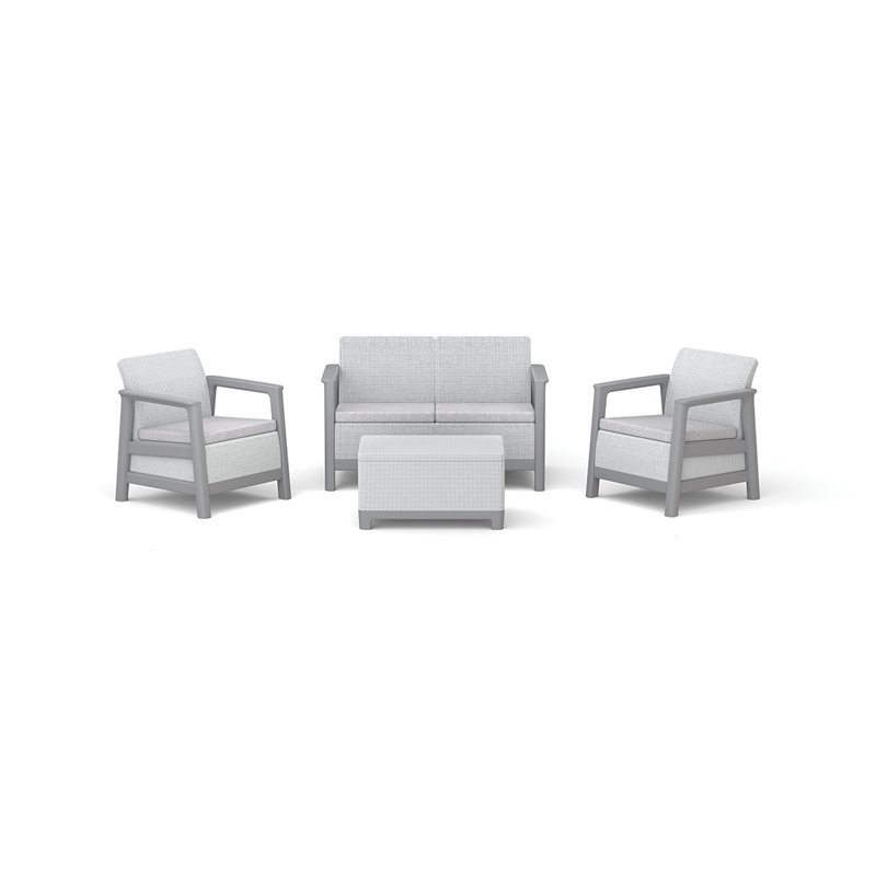Комплект мебели Сканди (Scandi Linea 2 Seater Set) пепельно серый