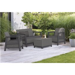Комплект мебели Сканди (Scandi Linea 2 Seater Set) графит